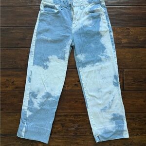 Jaded London Blue and White Cloud Jeans